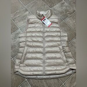 Women's Cream Puffer Vest